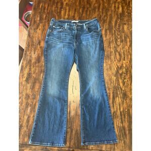 Levi’s 726 Flare Jeans Size 34 Medium Wash Stretch Denim